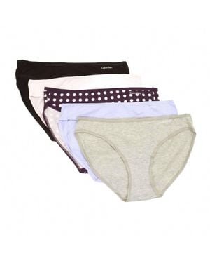 Calvin Klein 5-Pack Cotton Form Bikini - White