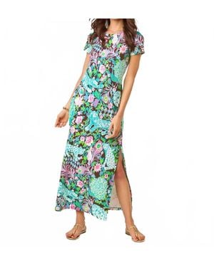 Lilly Pulitzer Kaden Upf 50+ Maxi Dress - Green