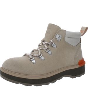 Sorel Hi-Line Lug Sole Moto Booties - Gray