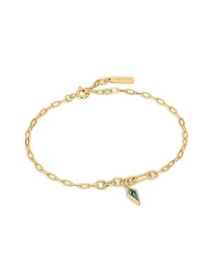 Ania Haie Sparkle Drop Pendant Chain Bracelets - Metallic