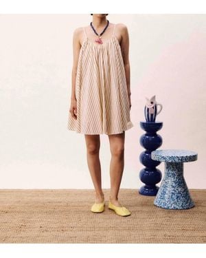 FRNCH Poroa Stripe Dress - Pink