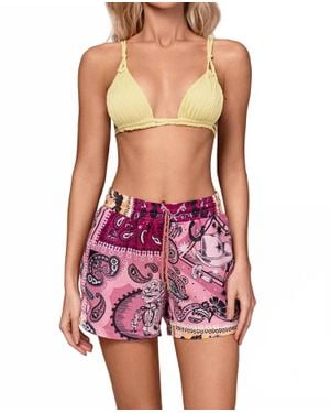 Ola Azul Harper Oasis Shorts - Purple