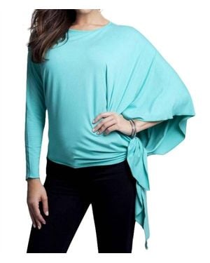Angel Asymmetrical Tunic Top - Blue