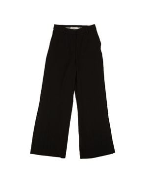 Opening Ceremony Polyester Side Slit Straight Pants - Black
