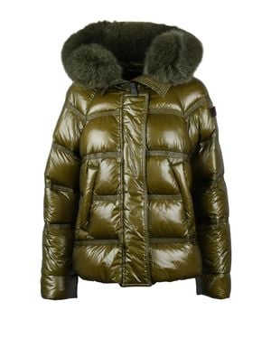Peuterey Military Takan Fur-Trimmed Hooded Down Jacket - Green
