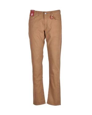 Tramarossa Straight-Leg Jeans With Classic Five-Pocket Design - Natural