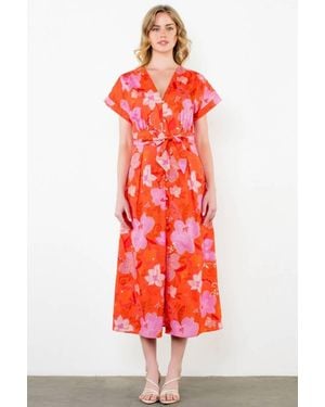 Thml Sunset Maxi Dress - Red
