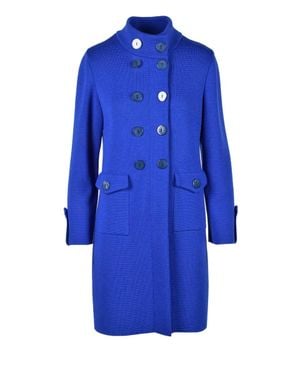 Charlott Knit Coat - Blue