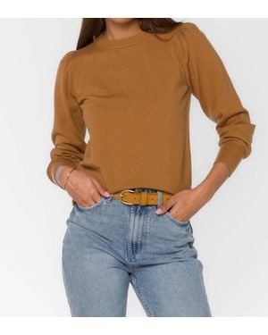 Velvet Heart Long Sleeve Crewneck Sweater - Blue