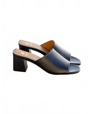 Bobbies Kelly Block Heel Sandals - Blue