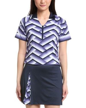 Callaway Apparel Gradient Strip Polo Shirt - Blue