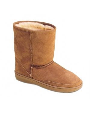 Minnetonka Short Pug Boot - Brown