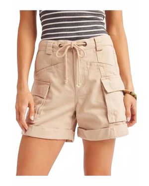 Bluivy Wander Cotton Cargo Shorts - Natural
