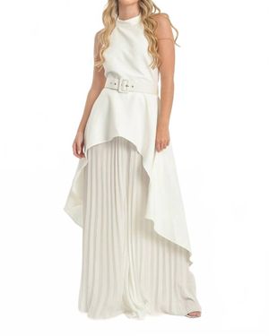 Steffany Milano Ethereal Elegance Skirt Set - White