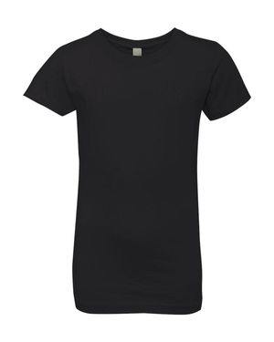 Next Level Girls Cotton Princess T-Shirt - Black