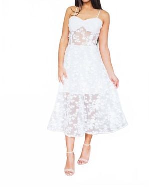 Ariti Kaziris Lace Peek-A-Boo Dress - White
