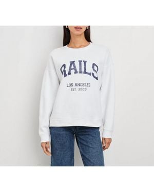 Rails Anniversary Crewneck Sweatshirt - White