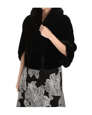 FRANK LYMAN Faux Fur Jacket - Black