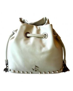 Jimmy Choo Marcheline Pearl Small Bucket Crossbody Bag - Green