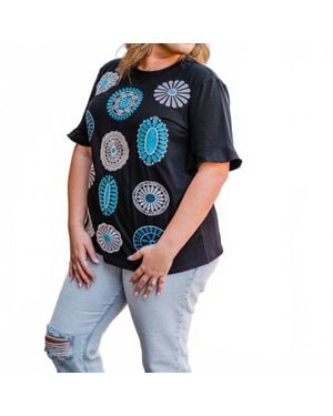Layerz Clothing Gypsy Concho Top - Blue