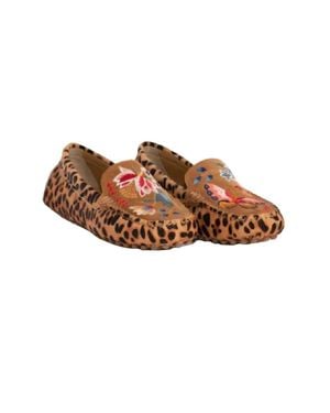 Johnny Was Taline Leopard Mocassin - Brown