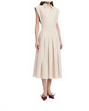 En Saison Quince Midi Shirt Dress - Natural