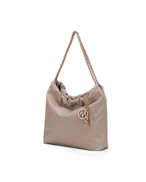 MKF Collection by Mia K Celestine Quilted Shoulder Bag By Mia K - Gray