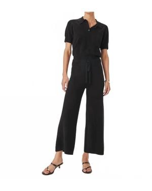 Splendid Christa Crop Sweater Pant - Black