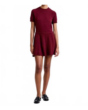 French Connection Vhari Knit Skirt - Red