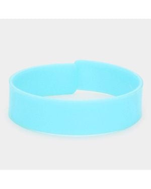 Fashnzfab Celluloid Acetate Adjustable Bracelet, Light - Blue
