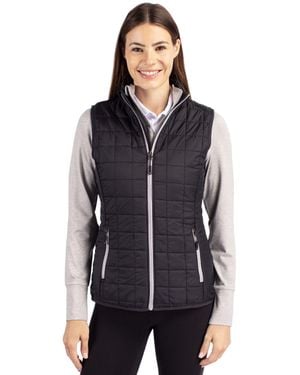 Cutter & Buck Rainier Primaloft Eco Insulated Full Zip Puffer Vest - Blue