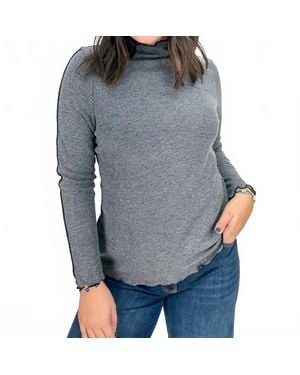 Trisha Tyler Phoebe Two-Tone Top - Gray
