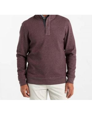 Duck Head Bearing Pique Pullover Sweatshirt - Purple