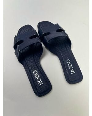 Rodo Moc Croc Flat - Blue
