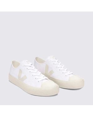 Veja Wata Ii Low Pl0101401A Sneakers Pierre Canvas Comfort Shoes - White