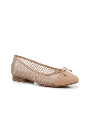 Kelly & Katie Bling Ballet Flats Bow Detail Slip On Hawk1660 - Pink