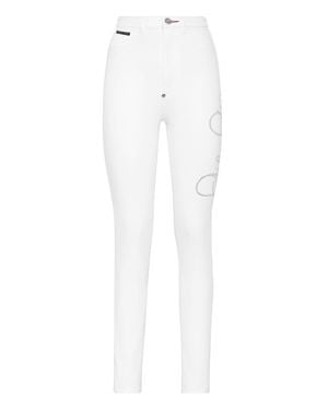 Philipp Plein Trouser - White