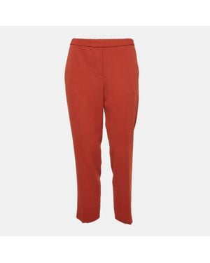 Theory Burnt Textured Crepe Straight Leg Pants
