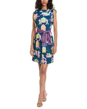 Gretchen Scott Girly Girl Palanquin Party Dress - Blue