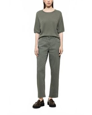 Luisa Cerano High-Stretch Tapered Denim Jeans - Green
