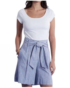 tyler boe Conner Stripe Short - Blue
