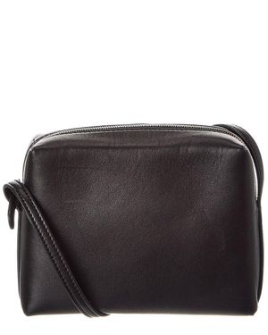 The Row Regent Leather Crossbody - Black