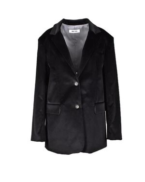 ANNIE PARIS Tailored Velvet Jacket - Black
