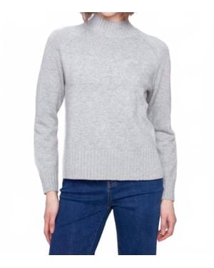 Charlie b Raglan Long Sleeved Mock Neck Sweater - Blue