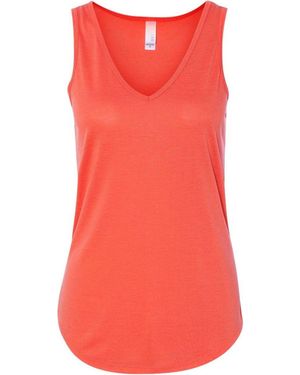 Bella Canvas Flowy V-Neck Tank - Red