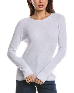 Forte Thermal Crewneck Cashmere-Blend Sweater - Gray