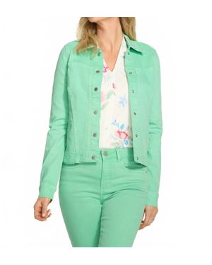 Fdj Thea Twill Jacket - Green