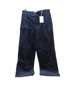 Everlane Phoebe Wide Leg Corduroy Trouser Pants - Blue