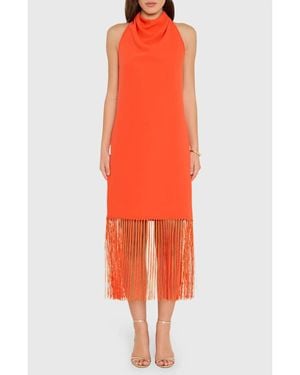 Amanda Uprichard Syd Midi Dress - Orange