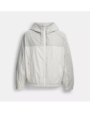COACH Hooded Windbreaker - Gray